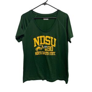 Under Armour Athletic T Shirt Size XL NDSU Semi Fitted HeatGear Green Athleisure